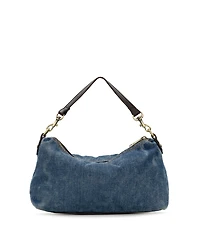 Patricia Nash Kolena Stonewashed Denim Hobo Crossbody Handbag