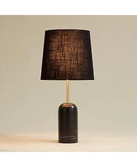 360 Lighting Ben Modern Glam Small Cylinder Table Lamp, 25" High