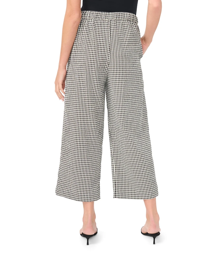 Vince Camuto Women's Mid-Rise Pleated Straight Leg Pants