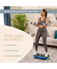 Lifepro Vibration Plate with Auto Start & Bluetooth Speaker – Whole Body Workout Platform for Lymphatic Support & Muscle Toning