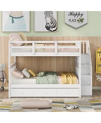 Streamdale Furniture Full/Full Bunk Bed with Drawer and Storage