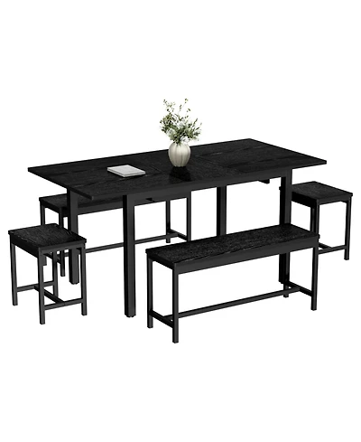 gaomon Extendable 6-8 Person 5-Piece Modern Dining Set