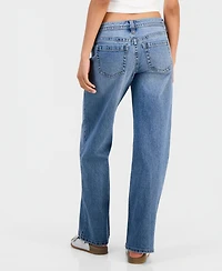 Celebrity Pink Juniors' Low-Rise Baggy Straight Jeans
