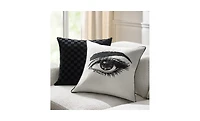 Z Gallerie Demure Embroidered Pillow