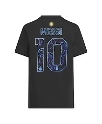 Adidas Big Boys and Girls Lionel Messi Black Argentina National Team 2026 Away Jersey Hook Name Number T-Shirt