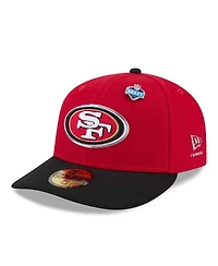 New Era Men's Scarlet/Black San Francisco 49ers 2026 Nfl Draft Pre-Curved 59FIFTY Fitted Hat