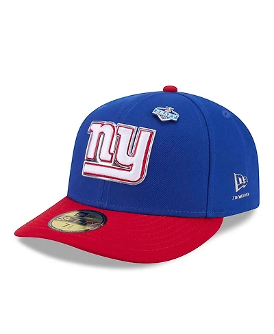 New Era Men's Royal/Red York Giants 2026 Nfl Draft Pre-Curved 59FIFTY Fitted Hat