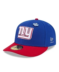 New Era Men's Royal/Red York Giants 2026 Nfl Draft Pre-Curved 59FIFTY Fitted Hat