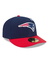 New Era Men's Navy/Red England Patriots 2026 Nfl Draft Pre-Curved 59FIFTY Fitted Hat