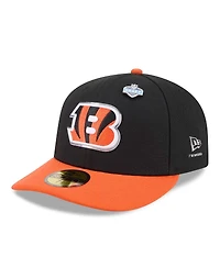New Era Men's Black/Orange Cincinnati Bengals 2026 Nfl Draft Pre-Curved 59FIFTY Fitted Hat