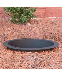 Outdoor Heavy-Duty Steel Portable Above Ground or In-Ground Round Fire Pit Liner Ring