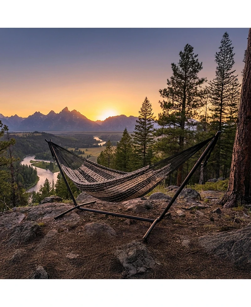 Heavy-Duty Handwoven Xxl Mayan Family Hammock with Thick Cord
