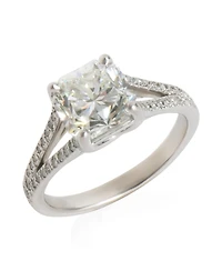 Pre-Owned Tiffany & Co 1.80ct Cut Cornered Mixed Cut Diamond Lucida Engagement Ring