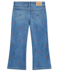 abercrombie Kids Girls' Cherry Print Flare Leg Jeans