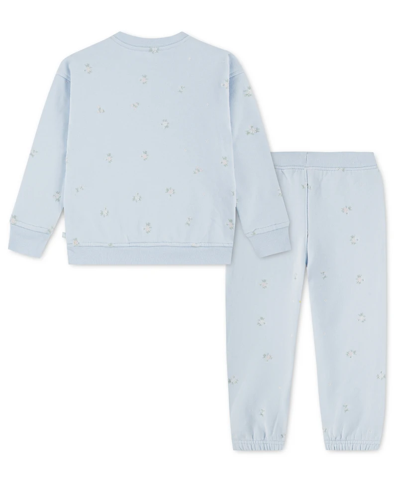 abercrombie kids Baby Girls' Sweatshirt and Pants, 2-Piece Set