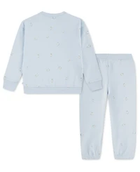 abercrombie kids Baby Girls' Sweatshirt and Pants, 2-Piece Set