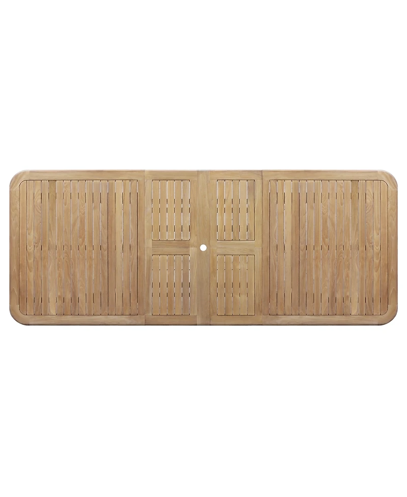 Bristol 118" Teak Wood Extension Dining Table, Created for Macy's