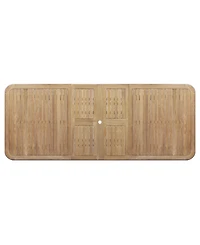 Bristol 118" Teak Wood Extension Dining Table, Created for Macy's