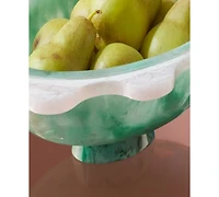 Jonathan Adler Como 100 oz. Acrylic Ripple Decor Bowl