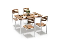 gaomon 5-Piece 4-Person Farmhouse Style Dining Table Set