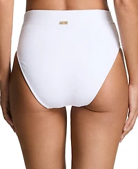 Lauren Ralph Women's Banded High-Waist Swim Bottoms