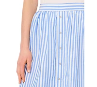 Vince Camuto Women's Pull-On Placket Maxi Skirt