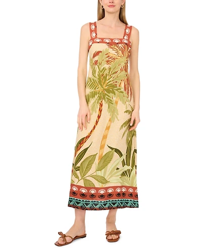 Vince Camuto Women's Square Neck Sleeveless Maxi Dress