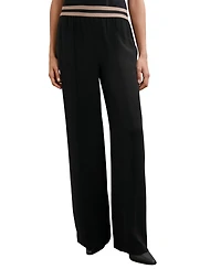 Reiss Women's Elasticated-Waist Wide-Leg Pants