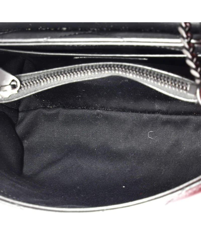 Pre-Owned Saint Laurent Loulou Shoulder Bag Matelasse Chevron Leather