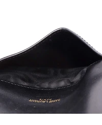 Pre-Owned Saint Laurent Bicolor Monogram Wallet Leather and Patent