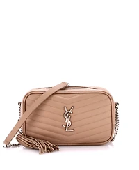 Pre-Owned Saint Laurent Mini LouLou Crossbody Bag Matelasse Chevron Leather