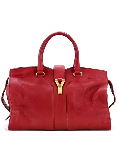 Pre-Owned Saint Laurent Large Chyc Cabas Tote Leather