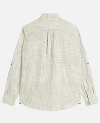 Scotch & Soda Men's Regular-Fit Long-Sleeve Cotton Collared Shirt
