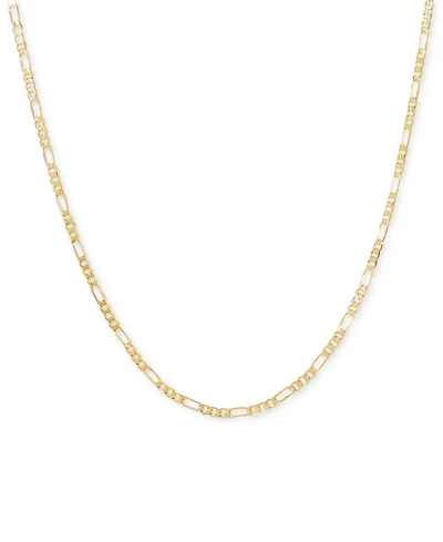Ana Luisa Leo Gold-Plated Regular Short Figaro Chain Necklace