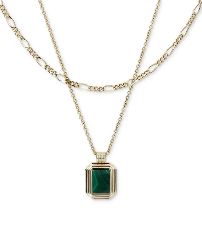 Ana Luisa Temple Green Set Gold-Plated Layered Necklace
