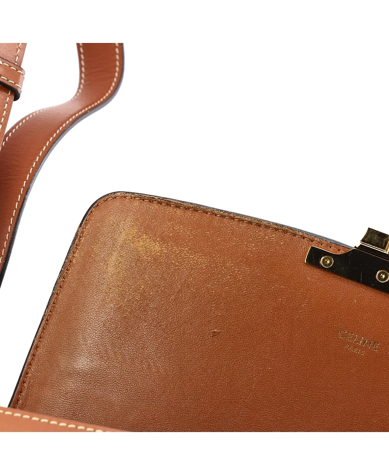 Pre-Owned Celine Medium Triomphe Shoulder Bag Triomphe Coated Canvas