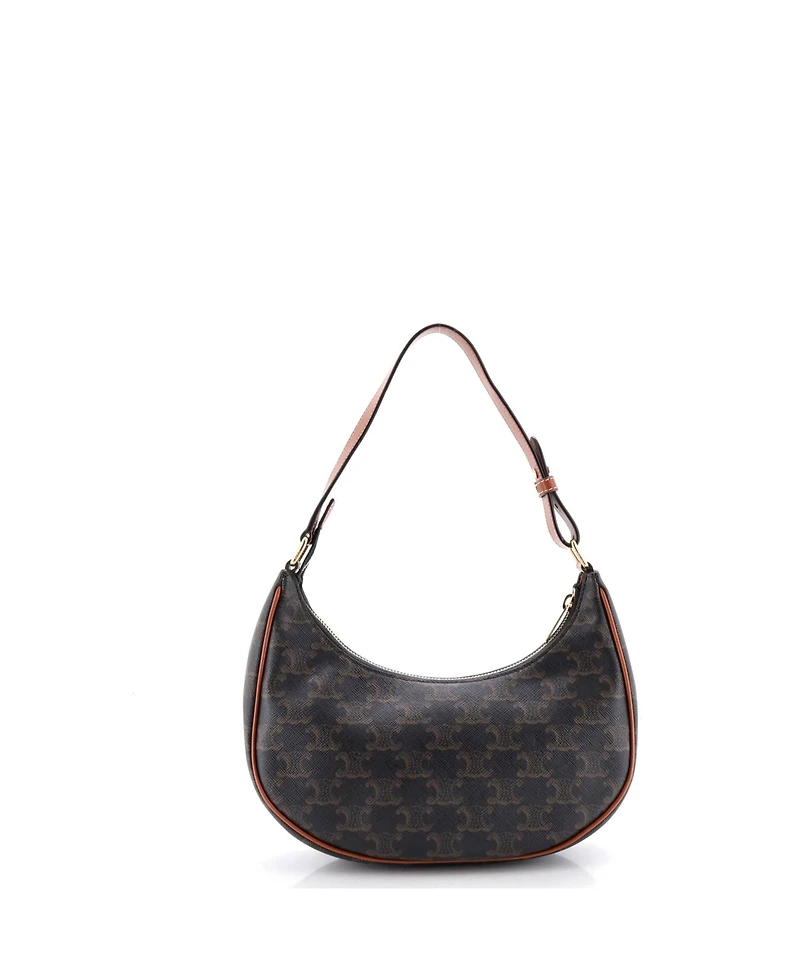 Pre-Owned Celine Ava Bag Triomphe Coated Canvas