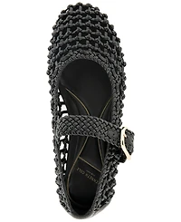 Kenneth Cole New York Women's Tessa Woven Mary Jane Ballet Flats