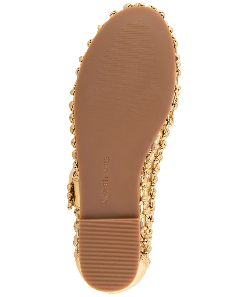 Kenneth Cole New York Women's Tessa Woven Mary Jane Ballet Flats