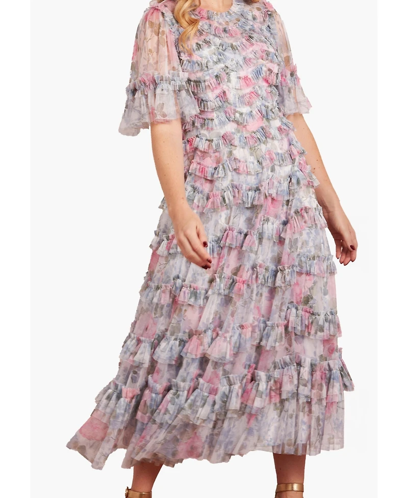 Needle & Thread Women's Camille's Garden Round Neck Dress