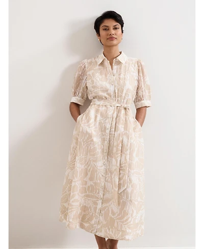 Phase Eight Women's Delphine Belted Midi Shirt Dress