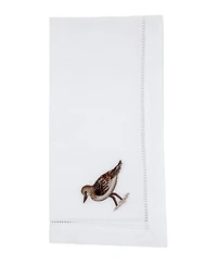 Saro Lifestyle Embroidered Songbird Cotton Napkins, Set of 6