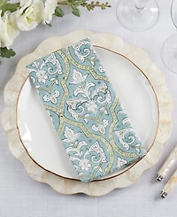 Saro Lifestyle Ornamental Pattern Cotton Decorative Napkins, Set of 4