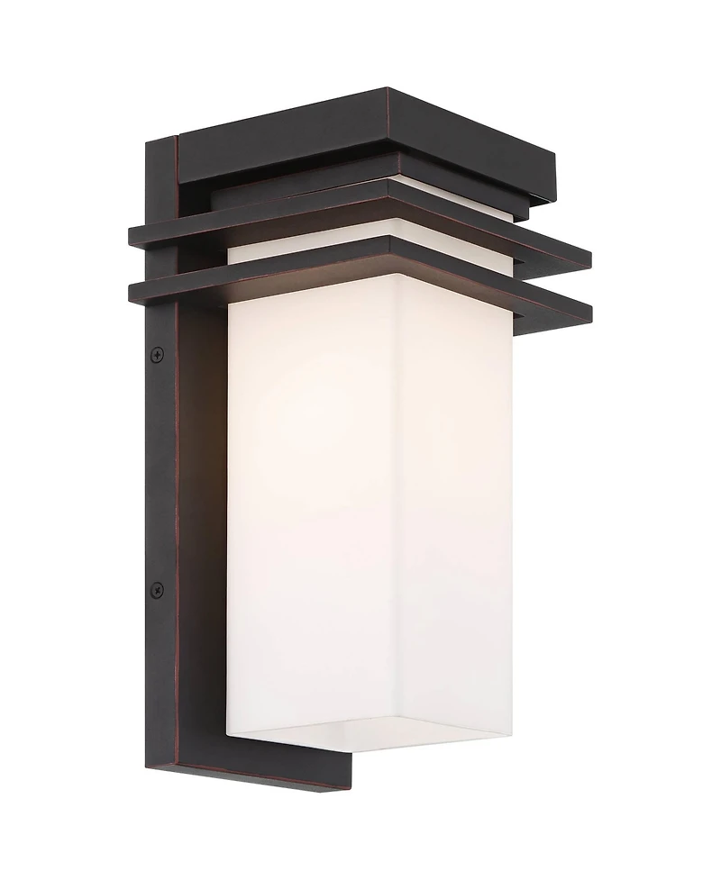 Franklin Iron Works Bernadine High Mission Outdoor Wall Light Fixture Mount Porch Weatherproof Bronze Finish