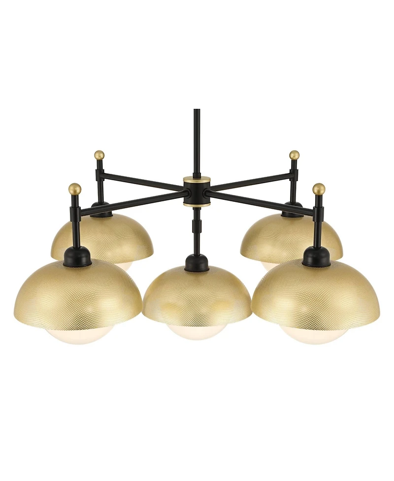 Possini Euro Design Possini Euro Siegel Wide Gold 5-Light Chandelier