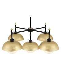 Possini Euro Design Possini Euro Siegel Wide Gold 5-Light Chandelier