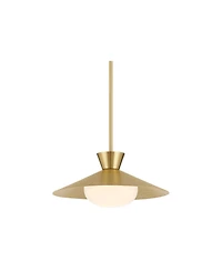 Possini Euro Design Scherer Antique Brass Pendant Light