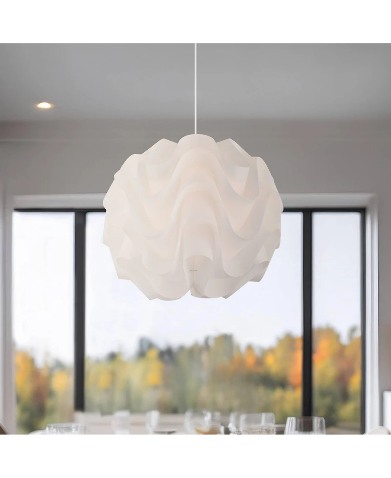 Possini Euro Design Parhelia Wide Cloud Orb Pendant Light