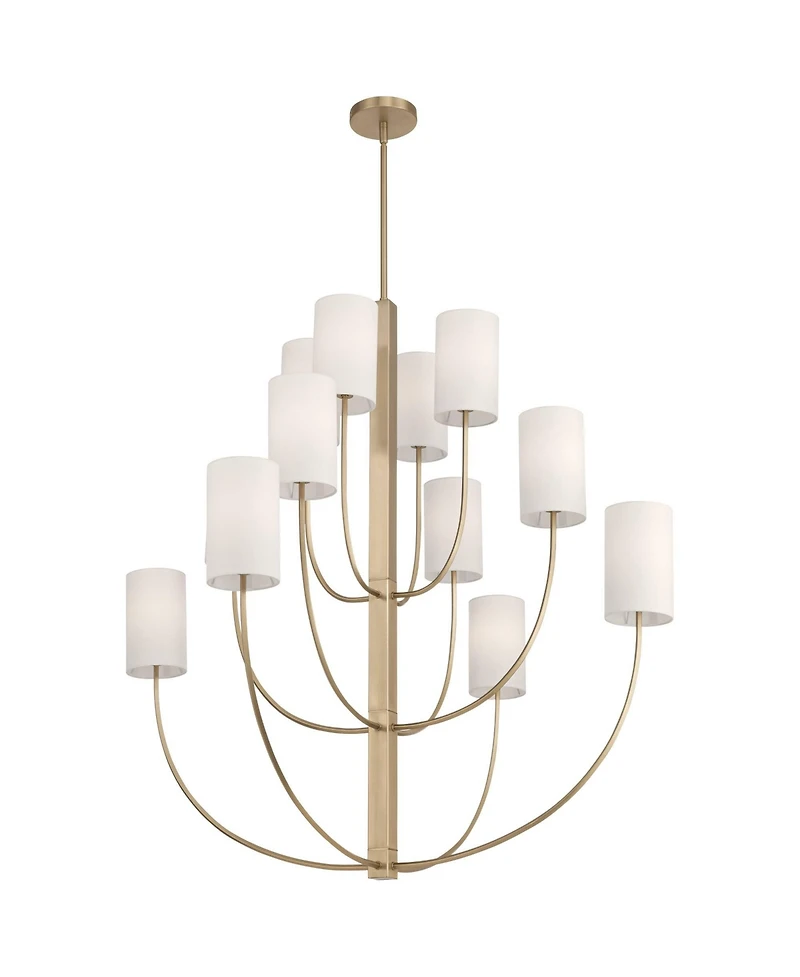 Possini Euro Design Maxine 40 Wide Matte Brass 12 Light Large Chandelier