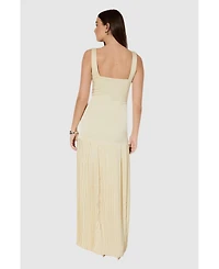 MissPap Women's Premium Pleated Skirt Bridesmaid Dress